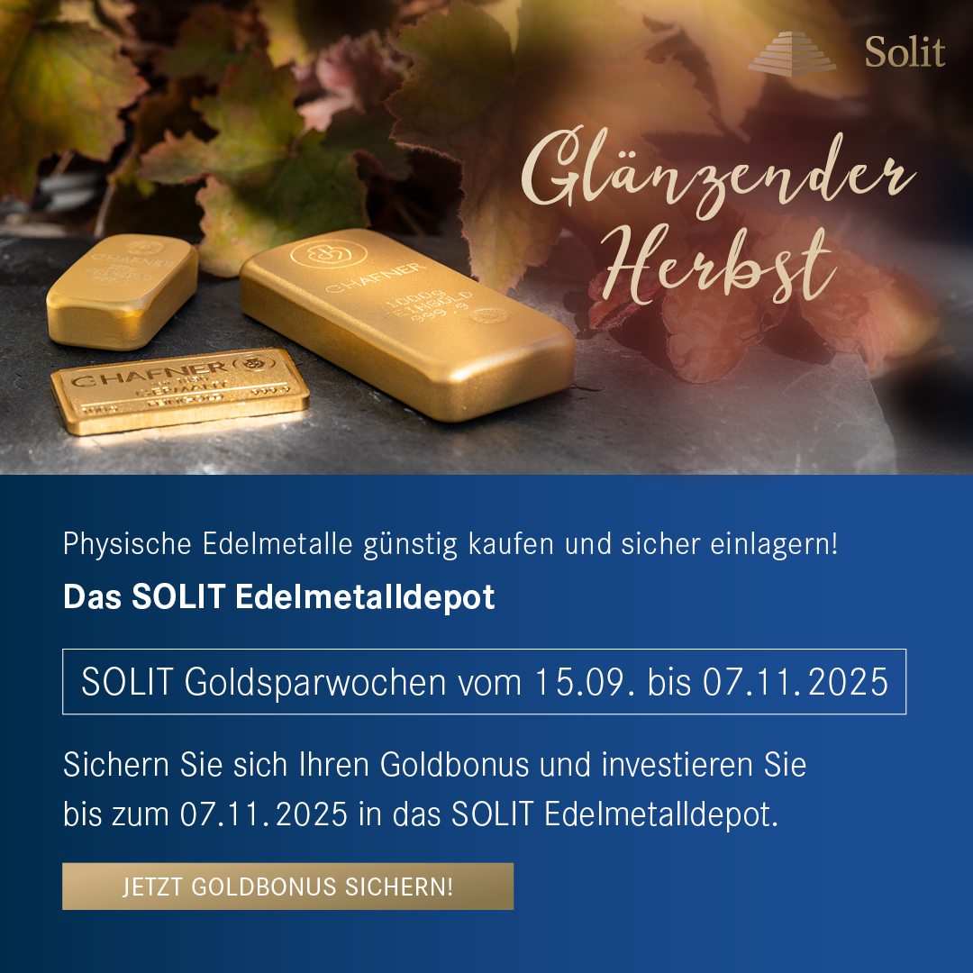 Goldbarren und Laub